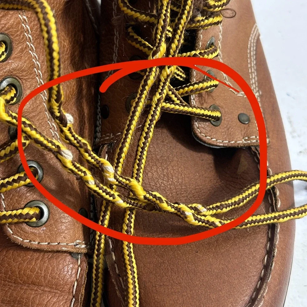 Crevo Tan Leather Lace-Up Boots‎ Mens size 13 Carmel color (SS6)